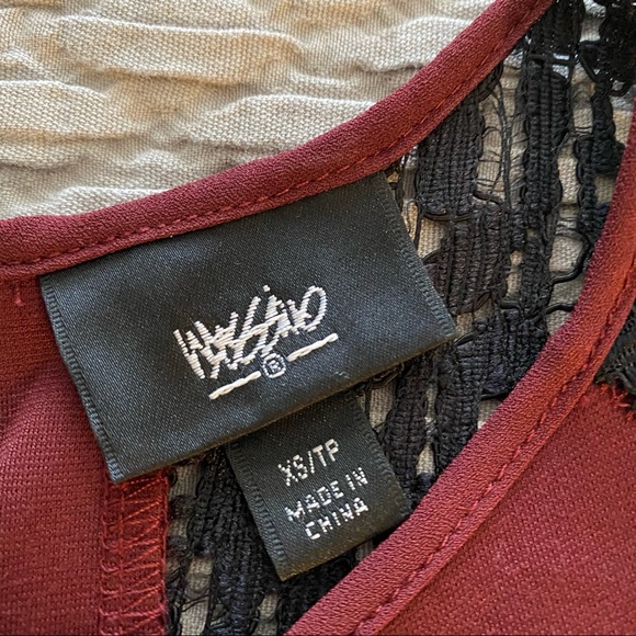 Burgundy/Wine XS/TP Sleeveless A-line Dress - Picture 6 of 7